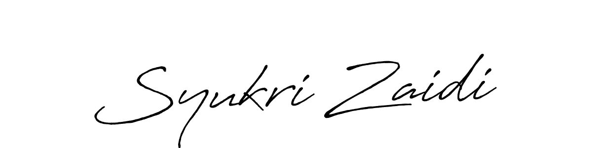 Make a beautiful signature design for name Syukri Zaidi. Use this online signature maker to create a handwritten signature for free. Syukri Zaidi signature style 7 images and pictures png