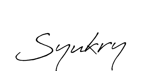 Also we have Syukry name is the best signature style. Create professional handwritten signature collection using Antro_Vectra_Bolder autograph style. Syukry signature style 7 images and pictures png