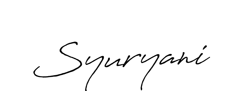 How to Draw Syuryani signature style? Antro_Vectra_Bolder is a latest design signature styles for name Syuryani. Syuryani signature style 7 images and pictures png