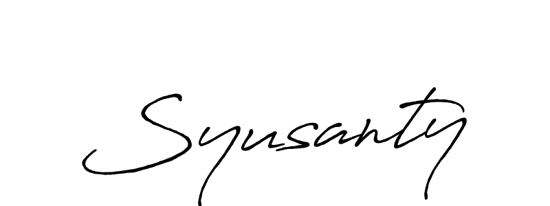 Once you've used our free online signature maker to create your best signature Antro_Vectra_Bolder style, it's time to enjoy all of the benefits that Syusanty name signing documents. Syusanty signature style 7 images and pictures png