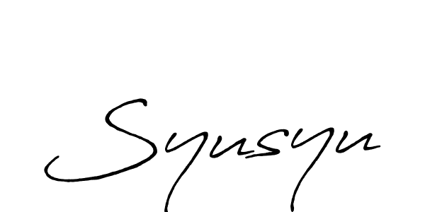 Also You can easily find your signature by using the search form. We will create Syusyu name handwritten signature images for you free of cost using Antro_Vectra_Bolder sign style. Syusyu signature style 7 images and pictures png