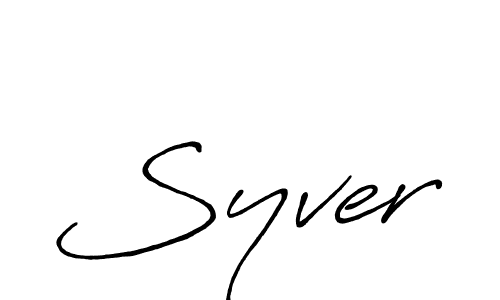 Similarly Antro_Vectra_Bolder is the best handwritten signature design. Signature creator online .You can use it as an online autograph creator for name Syver. Syver signature style 7 images and pictures png