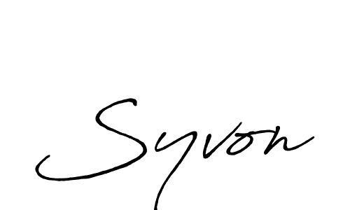 Antro_Vectra_Bolder is a professional signature style that is perfect for those who want to add a touch of class to their signature. It is also a great choice for those who want to make their signature more unique. Get Syvon name to fancy signature for free. Syvon signature style 7 images and pictures png