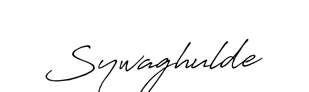 How to make Sywaghulde name signature. Use Antro_Vectra_Bolder style for creating short signs online. This is the latest handwritten sign. Sywaghulde signature style 7 images and pictures png