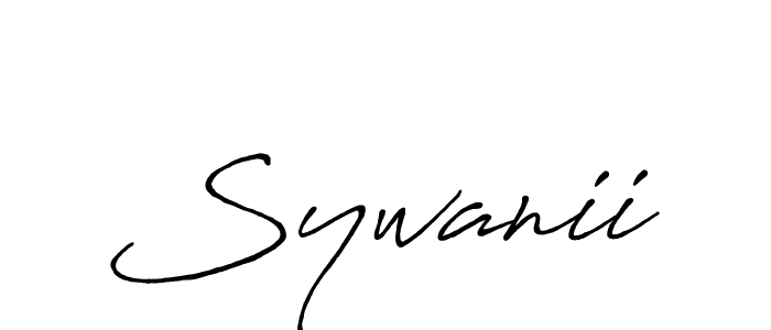 Design your own signature with our free online signature maker. With this signature software, you can create a handwritten (Antro_Vectra_Bolder) signature for name Sywanii. Sywanii signature style 7 images and pictures png