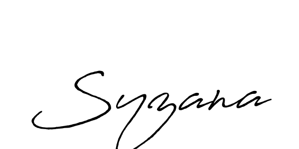 Also we have Syzana name is the best signature style. Create professional handwritten signature collection using Antro_Vectra_Bolder autograph style. Syzana signature style 7 images and pictures png