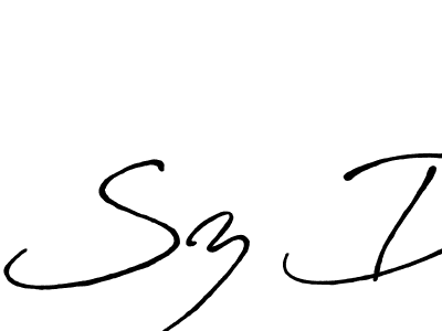 if you are searching for the best signature style for your name Sz D. so please give up your signature search. here we have designed multiple signature styles  using Antro_Vectra_Bolder. Sz D signature style 7 images and pictures png