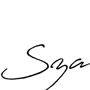 Sza stylish signature style. Best Handwritten Sign (Antro_Vectra_Bolder) for my name. Handwritten Signature Collection Ideas for my name Sza. Sza signature style 7 images and pictures png