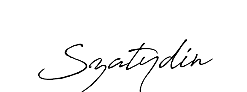 You should practise on your own different ways (Antro_Vectra_Bolder) to write your name (Szatydin) in signature. don't let someone else do it for you. Szatydin signature style 7 images and pictures png