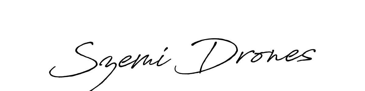 Antro_Vectra_Bolder is a professional signature style that is perfect for those who want to add a touch of class to their signature. It is also a great choice for those who want to make their signature more unique. Get Szemi Drones name to fancy signature for free. Szemi Drones signature style 7 images and pictures png