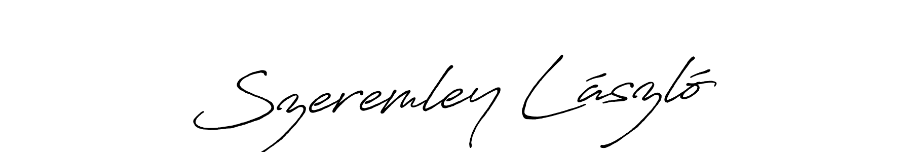 You should practise on your own different ways (Antro_Vectra_Bolder) to write your name (Szeremley László) in signature. don't let someone else do it for you. Szeremley László signature style 7 images and pictures png