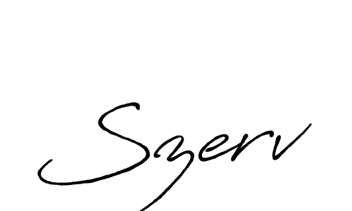 It looks lik you need a new signature style for name Szerv. Design unique handwritten (Antro_Vectra_Bolder) signature with our free signature maker in just a few clicks. Szerv signature style 7 images and pictures png