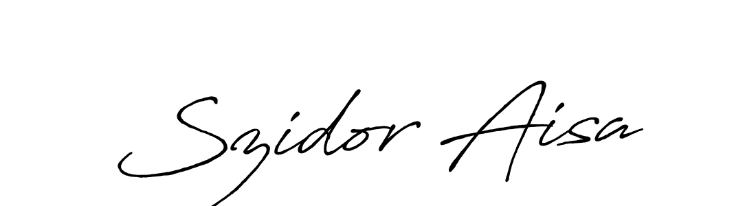 Similarly Antro_Vectra_Bolder is the best handwritten signature design. Signature creator online .You can use it as an online autograph creator for name Szidor Aisa. Szidor Aisa signature style 7 images and pictures png