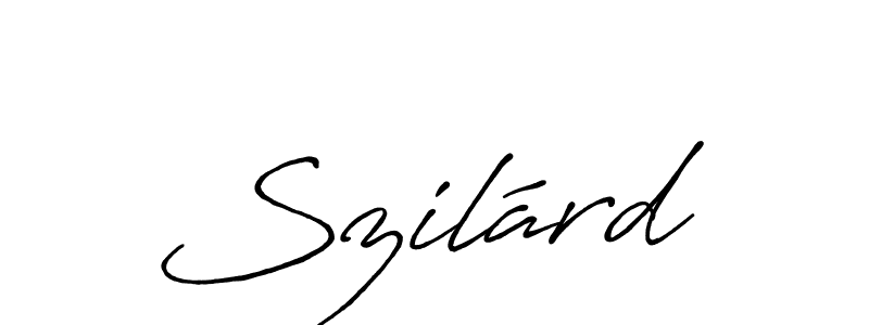 Design your own signature with our free online signature maker. With this signature software, you can create a handwritten (Antro_Vectra_Bolder) signature for name Szilárd. Szilárd signature style 7 images and pictures png