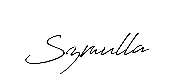 It looks lik you need a new signature style for name Szmulla. Design unique handwritten (Antro_Vectra_Bolder) signature with our free signature maker in just a few clicks. Szmulla signature style 7 images and pictures png