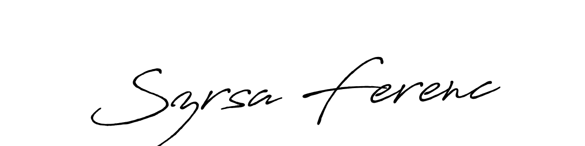 How to Draw Szrsa Ferenc signature style? Antro_Vectra_Bolder is a latest design signature styles for name Szrsa Ferenc. Szrsa Ferenc signature style 7 images and pictures png
