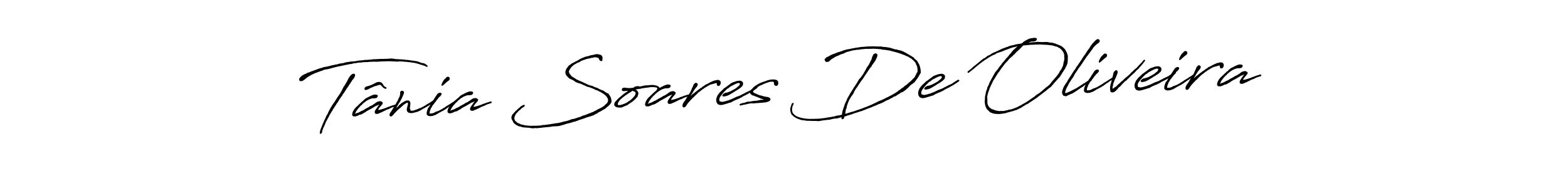 Also we have Tânia Soares De Oliveira name is the best signature style. Create professional handwritten signature collection using Antro_Vectra_Bolder autograph style. Tânia Soares De Oliveira signature style 7 images and pictures png