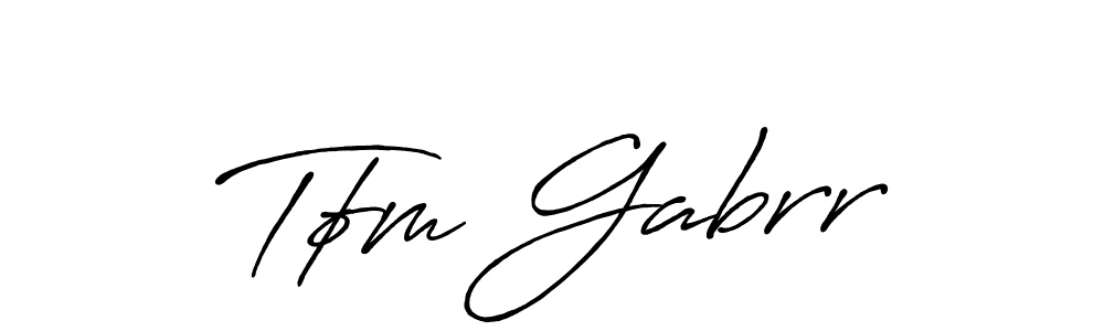 Use a signature maker to create a handwritten signature online. With this signature software, you can design (Antro_Vectra_Bolder) your own signature for name Tøm Gabrr. Tøm Gabrr signature style 7 images and pictures png