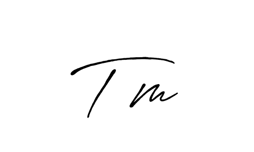 Design your own signature with our free online signature maker. With this signature software, you can create a handwritten (Antro_Vectra_Bolder) signature for name T�m. T�m signature style 7 images and pictures png