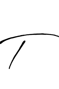 Design your own signature with our free online signature maker. With this signature software, you can create a handwritten (Antro_Vectra_Bolder) signature for name T . T  signature style 7 images and pictures png