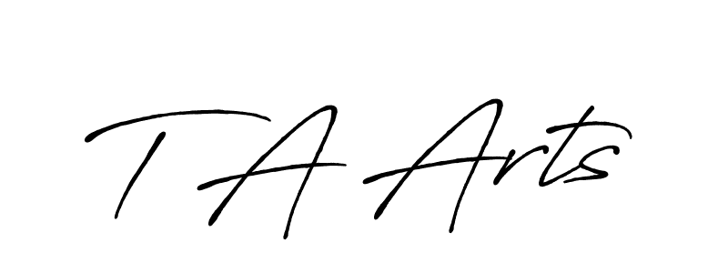 Also You can easily find your signature by using the search form. We will create T A Arts name handwritten signature images for you free of cost using Antro_Vectra_Bolder sign style. T A Arts signature style 7 images and pictures png