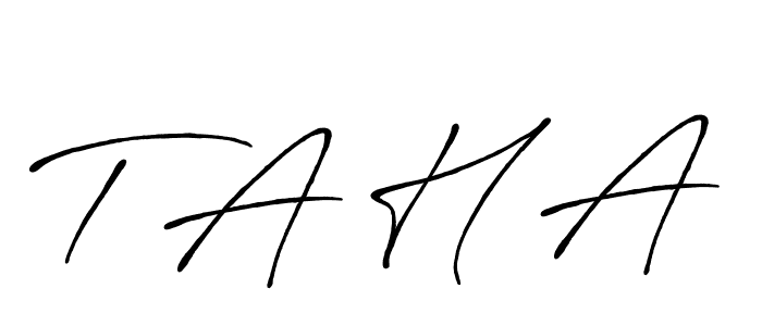 Also we have T A H A name is the best signature style. Create professional handwritten signature collection using Antro_Vectra_Bolder autograph style. T A H A signature style 7 images and pictures png