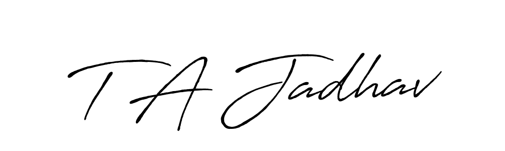 You can use this online signature creator to create a handwritten signature for the name T A Jadhav. This is the best online autograph maker. T A Jadhav signature style 7 images and pictures png