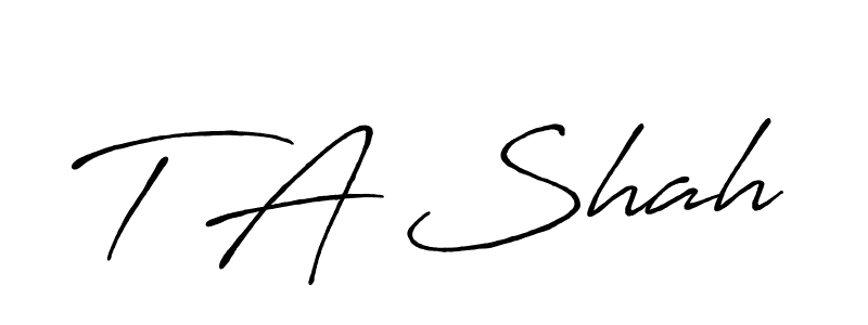 Make a beautiful signature design for name T A Shah. Use this online signature maker to create a handwritten signature for free. T A Shah signature style 7 images and pictures png