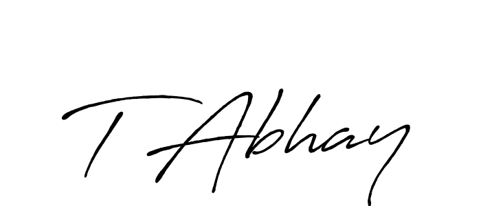 if you are searching for the best signature style for your name T Abhay. so please give up your signature search. here we have designed multiple signature styles  using Antro_Vectra_Bolder. T Abhay signature style 7 images and pictures png