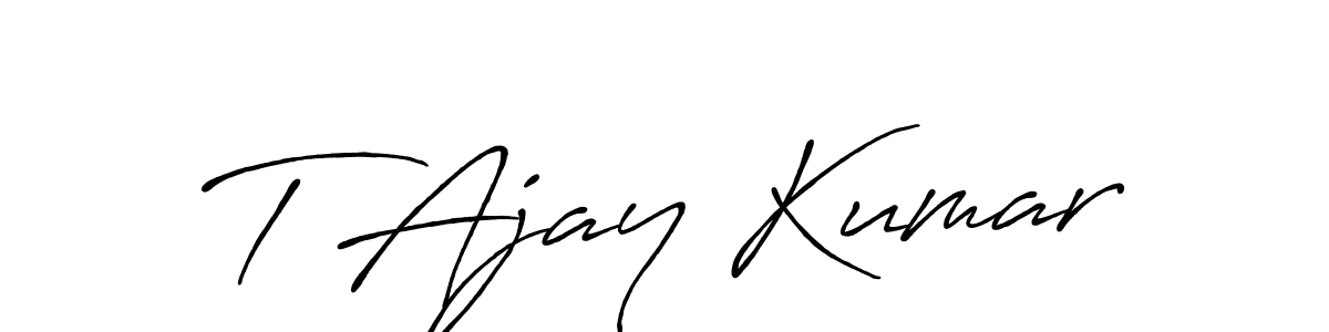 How to Draw T Ajay Kumar signature style? Antro_Vectra_Bolder is a latest design signature styles for name T Ajay Kumar. T Ajay Kumar signature style 7 images and pictures png
