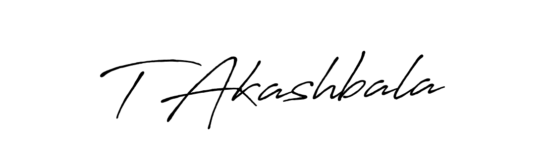 How to make T Akashbala name signature. Use Antro_Vectra_Bolder style for creating short signs online. This is the latest handwritten sign. T Akashbala signature style 7 images and pictures png