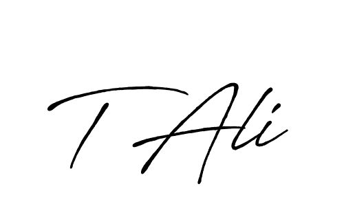 You should practise on your own different ways (Antro_Vectra_Bolder) to write your name (T Ali) in signature. don't let someone else do it for you. T Ali signature style 7 images and pictures png