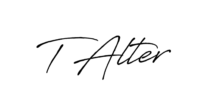 Also You can easily find your signature by using the search form. We will create T Alter name handwritten signature images for you free of cost using Antro_Vectra_Bolder sign style. T Alter signature style 7 images and pictures png