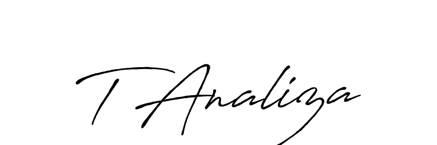You can use this online signature creator to create a handwritten signature for the name T Analiza. This is the best online autograph maker. T Analiza signature style 7 images and pictures png