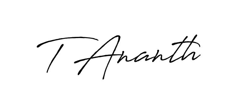 You should practise on your own different ways (Antro_Vectra_Bolder) to write your name (T Ananth) in signature. don't let someone else do it for you. T Ananth signature style 7 images and pictures png