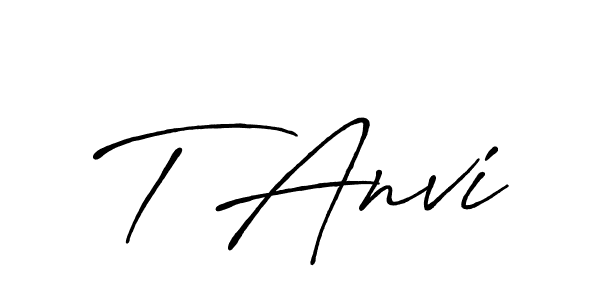 Design your own signature with our free online signature maker. With this signature software, you can create a handwritten (Antro_Vectra_Bolder) signature for name T Anvi. T Anvi signature style 7 images and pictures png