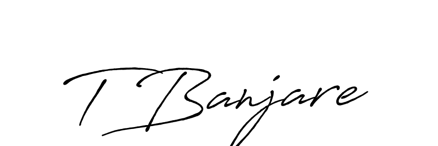 if you are searching for the best signature style for your name T Banjare. so please give up your signature search. here we have designed multiple signature styles  using Antro_Vectra_Bolder. T Banjare signature style 7 images and pictures png