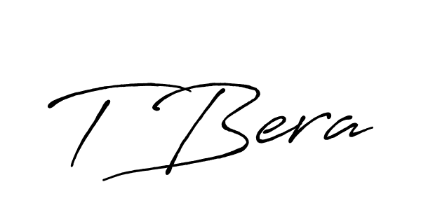 You should practise on your own different ways (Antro_Vectra_Bolder) to write your name (T Bera) in signature. don't let someone else do it for you. T Bera signature style 7 images and pictures png