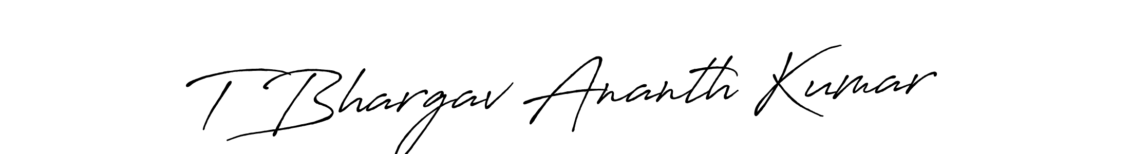 Also we have T Bhargav Ananth Kumar name is the best signature style. Create professional handwritten signature collection using Antro_Vectra_Bolder autograph style. T Bhargav Ananth Kumar signature style 7 images and pictures png