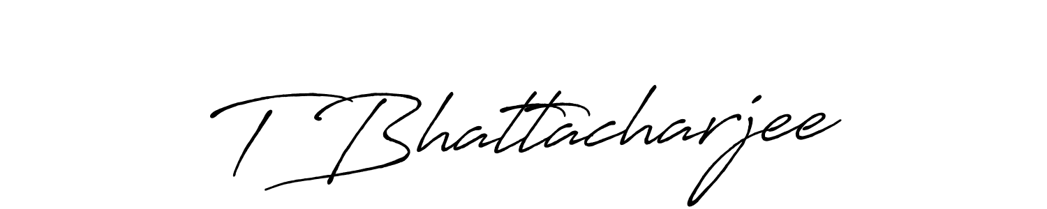 You should practise on your own different ways (Antro_Vectra_Bolder) to write your name (T Bhattacharjee) in signature. don't let someone else do it for you. T Bhattacharjee signature style 7 images and pictures png