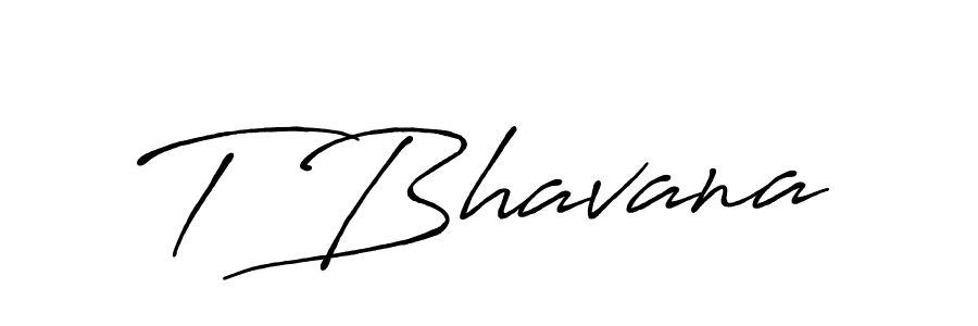 How to make T Bhavana signature? Antro_Vectra_Bolder is a professional autograph style. Create handwritten signature for T Bhavana name. T Bhavana signature style 7 images and pictures png