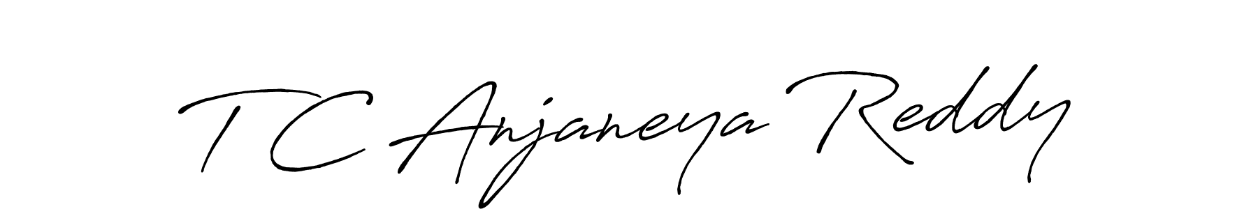 T C Anjaneya Reddy stylish signature style. Best Handwritten Sign (Antro_Vectra_Bolder) for my name. Handwritten Signature Collection Ideas for my name T C Anjaneya Reddy. T C Anjaneya Reddy signature style 7 images and pictures png