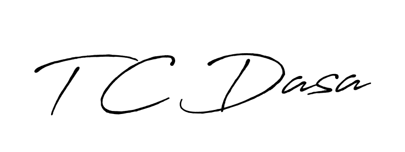 How to make T C Dasa name signature. Use Antro_Vectra_Bolder style for creating short signs online. This is the latest handwritten sign. T C Dasa signature style 7 images and pictures png