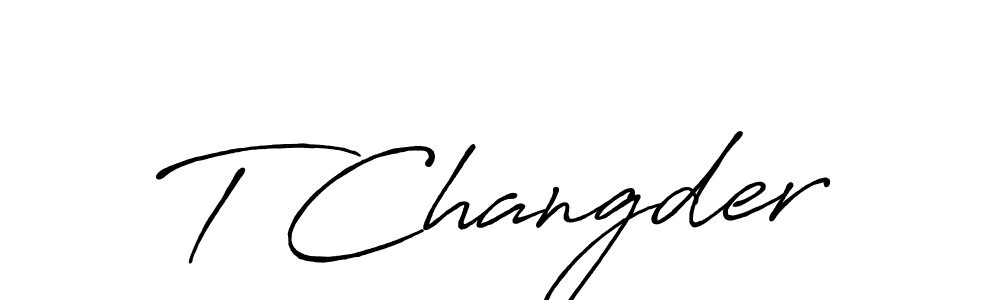 It looks lik you need a new signature style for name T Changder. Design unique handwritten (Antro_Vectra_Bolder) signature with our free signature maker in just a few clicks. T Changder signature style 7 images and pictures png