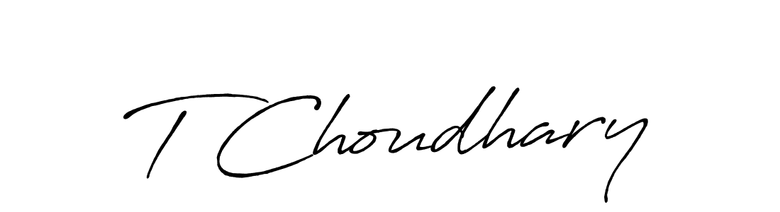 Also You can easily find your signature by using the search form. We will create T Choudhary name handwritten signature images for you free of cost using Antro_Vectra_Bolder sign style. T Choudhary signature style 7 images and pictures png