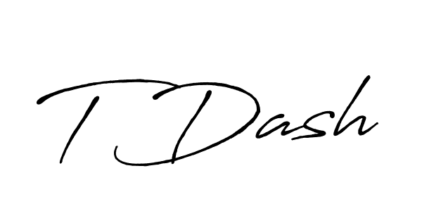 You should practise on your own different ways (Antro_Vectra_Bolder) to write your name (T Dash) in signature. don't let someone else do it for you. T Dash signature style 7 images and pictures png