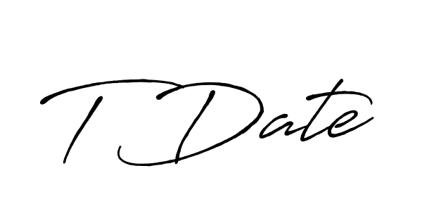 Check out images of Autograph of T Date name. Actor T Date Signature Style. Antro_Vectra_Bolder is a professional sign style online. T Date signature style 7 images and pictures png