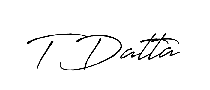 T Datta stylish signature style. Best Handwritten Sign (Antro_Vectra_Bolder) for my name. Handwritten Signature Collection Ideas for my name T Datta. T Datta signature style 7 images and pictures png