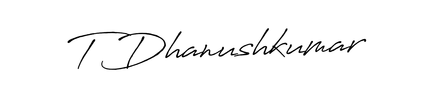How to Draw T Dhanushkumar signature style? Antro_Vectra_Bolder is a latest design signature styles for name T Dhanushkumar. T Dhanushkumar signature style 7 images and pictures png