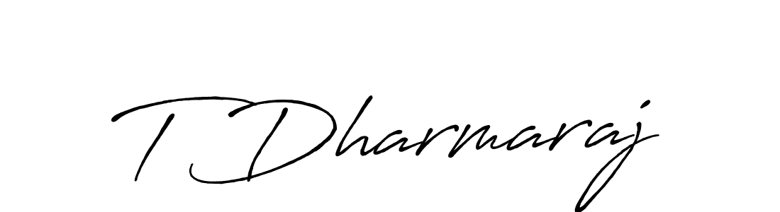 Make a beautiful signature design for name T Dharmaraj. Use this online signature maker to create a handwritten signature for free. T Dharmaraj signature style 7 images and pictures png